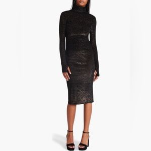 Steve Madden - Vivienne Long Sleeve Mesh Midi Dress